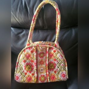 Vera Bradley Eloise Kiss Snap Purse Very Berry Print Pink